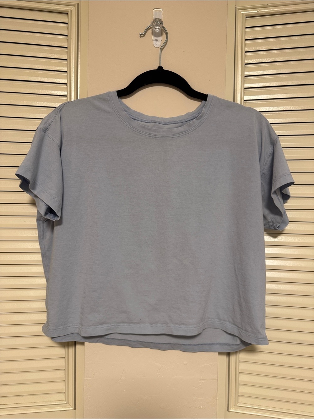 Lululemon Crop Light Blue Women's Boxy Tee
